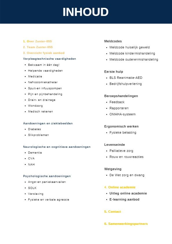 Scholing zorgpersoneel