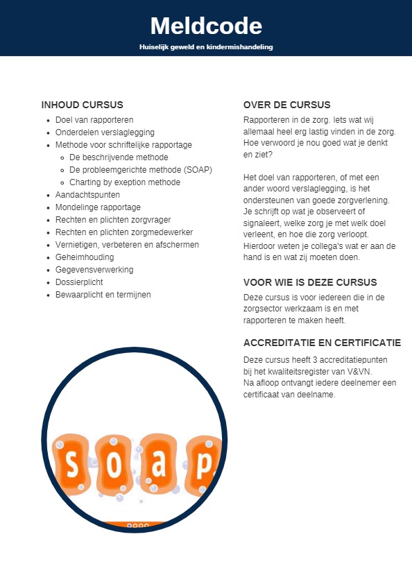 Scholing zorgpersoneel