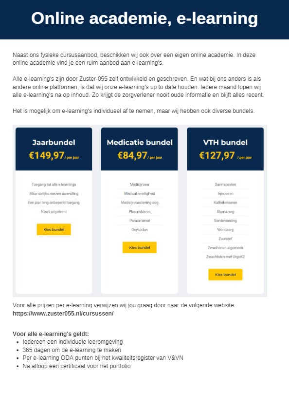 Scholing zorgpersoneel